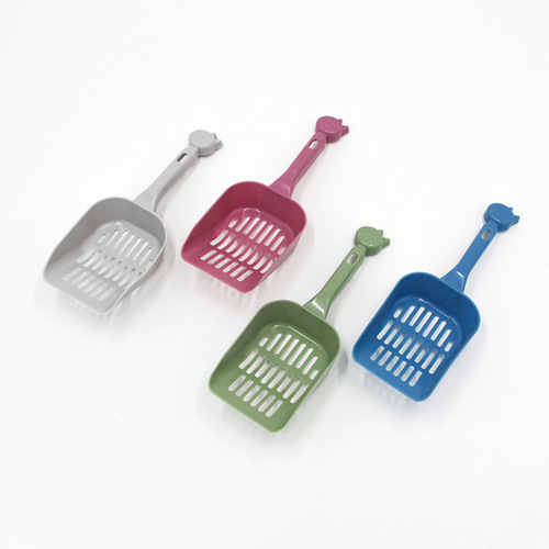 Plastic New Cat Hole Litter Shovel Poop Scoop Convenient Waste Cat Litter Scoop Leak Sand Scoop Tofu Shovel