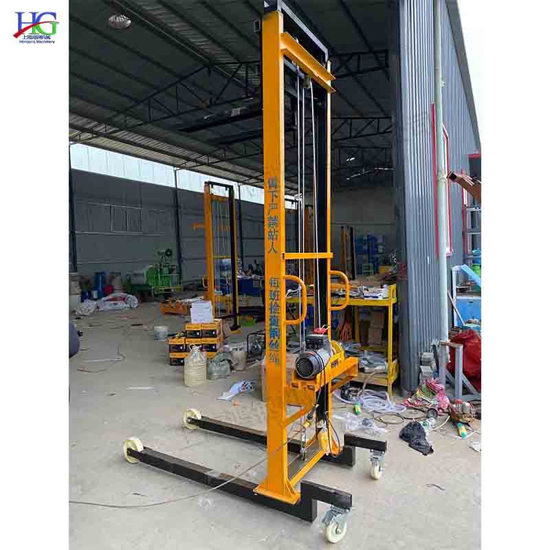 建筑工地升降式上砖机 手动遥控加气砖搬运车 电动砖石升降堆高车