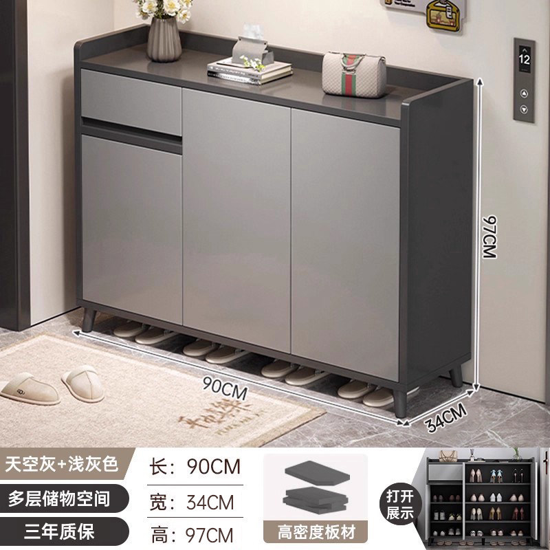 靴キャビネットホームドア 2025 新しい階段屋内玄関ドア玄関キャビネット廊下大容量ドア靴ラック