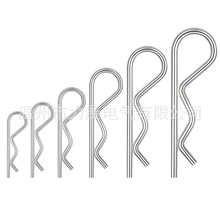 1.2-8mm DIN11024 Zinc Plated Stainless Steel 304 R Clips Pin