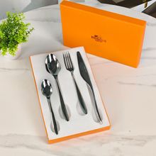 跨境亚玛逊不锈钢刀叉汤勺子酒店西餐具咖啡甜品勺水果蛋糕叉批发