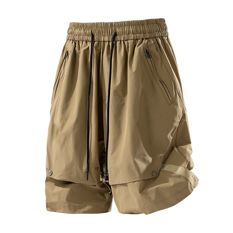 2025 Summer Versatile Ice Feel Sports Shorts Men's Ice Silk Quick-Dry Casual Five-Point Beach Shorts 3D Design Image