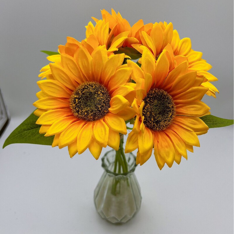 Artificial Sunflower Bouquet, Artificial Flowers, Sunflowers, Home Decoration, Fake Flowers, Silk Flowers, Wholesale Bouquets, Wedding Decorations