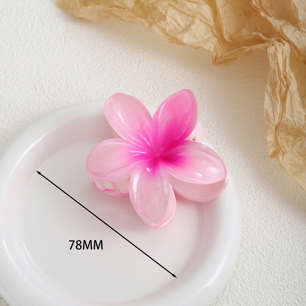 Rose red gradient flower gripper 8cm