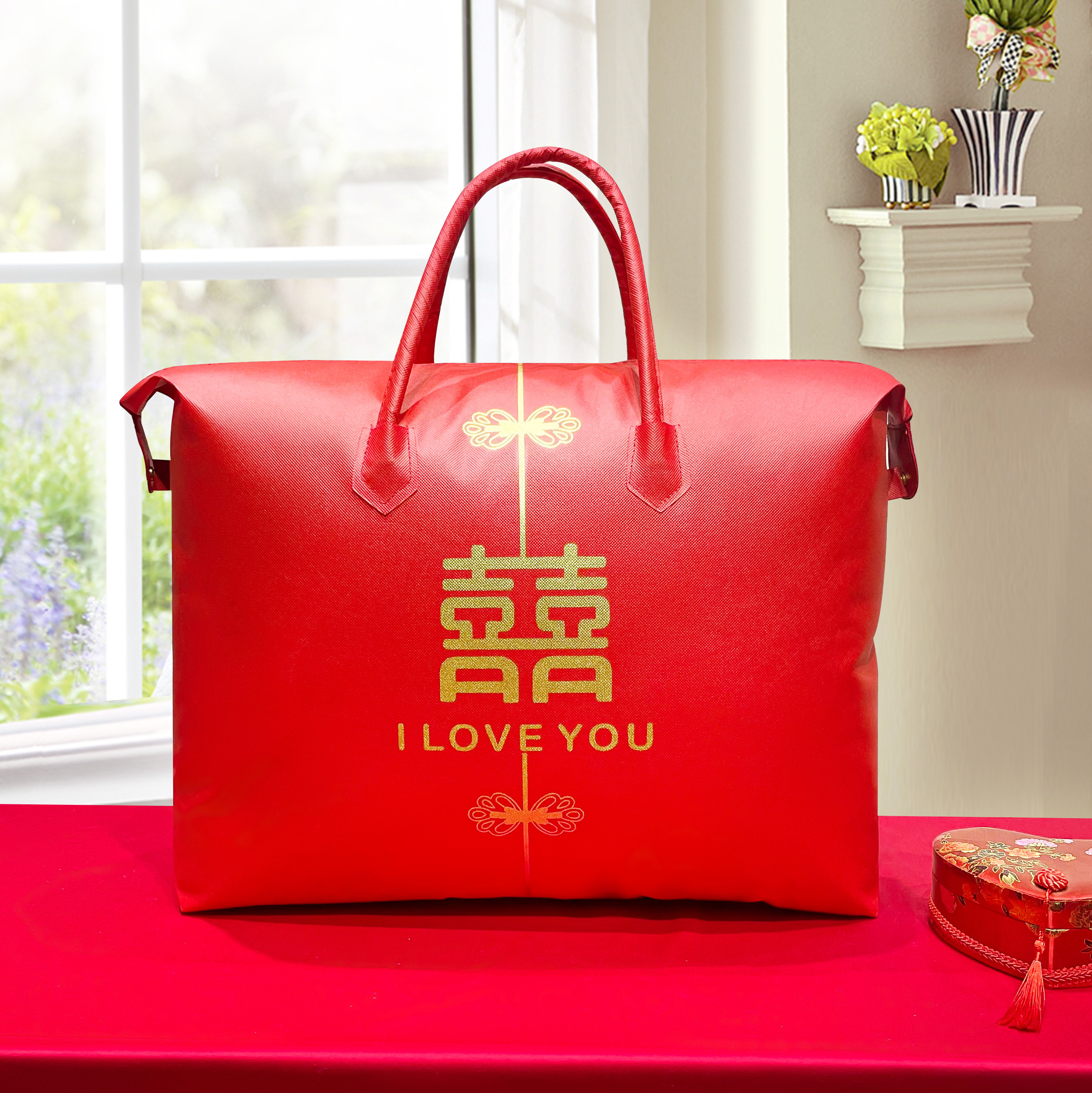 행복한 이벤트 연속 소프트백 [두꺼운 입자 방습 천, 핫 스탬핑 및 인쇄] 환경 친화적이며 냄새가 없습니다.