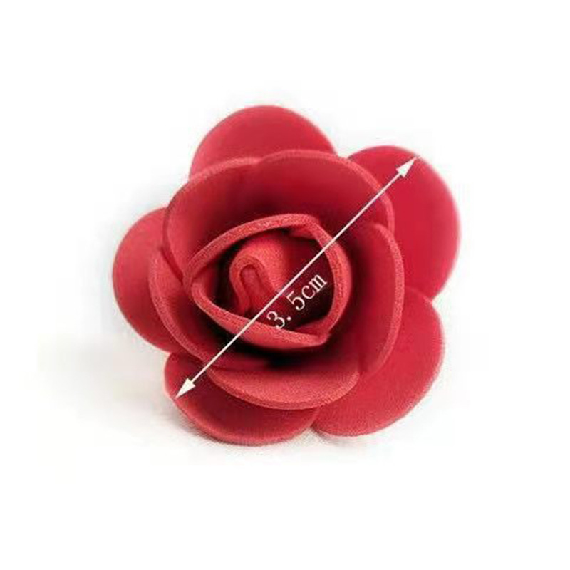 Día de San Valentín ramo de embalaje material DIY PE simulación rosa al por mayor 3,5 CMPE espuma flor rosa