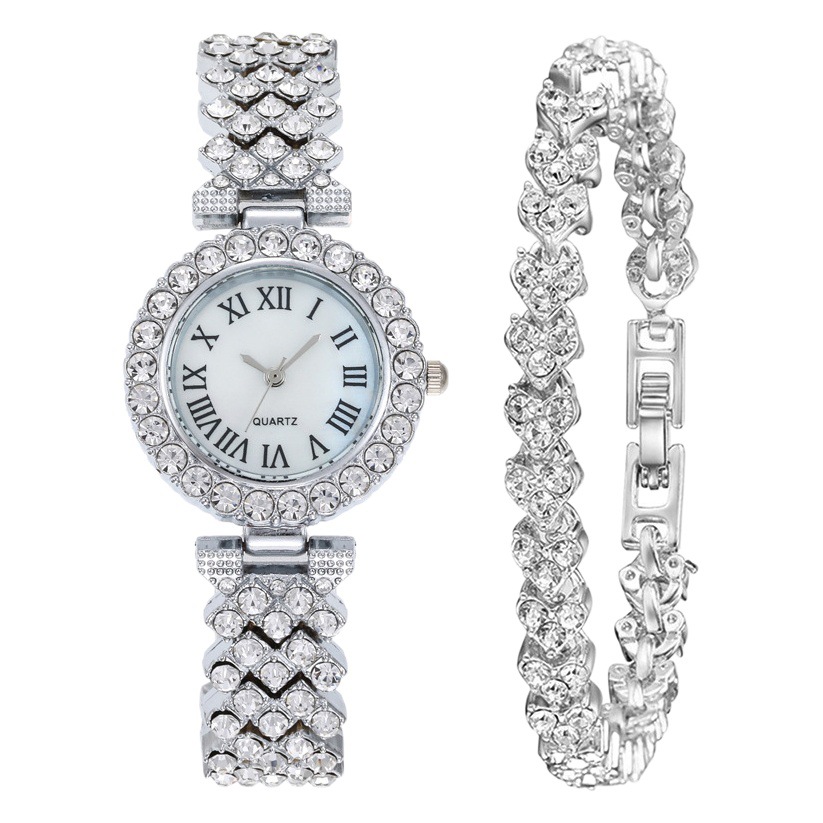 Comercio exterior caliente AliExpress moda diamante reloj de mujer reloj de cuarzo romano pulsera fábrica al por mayor