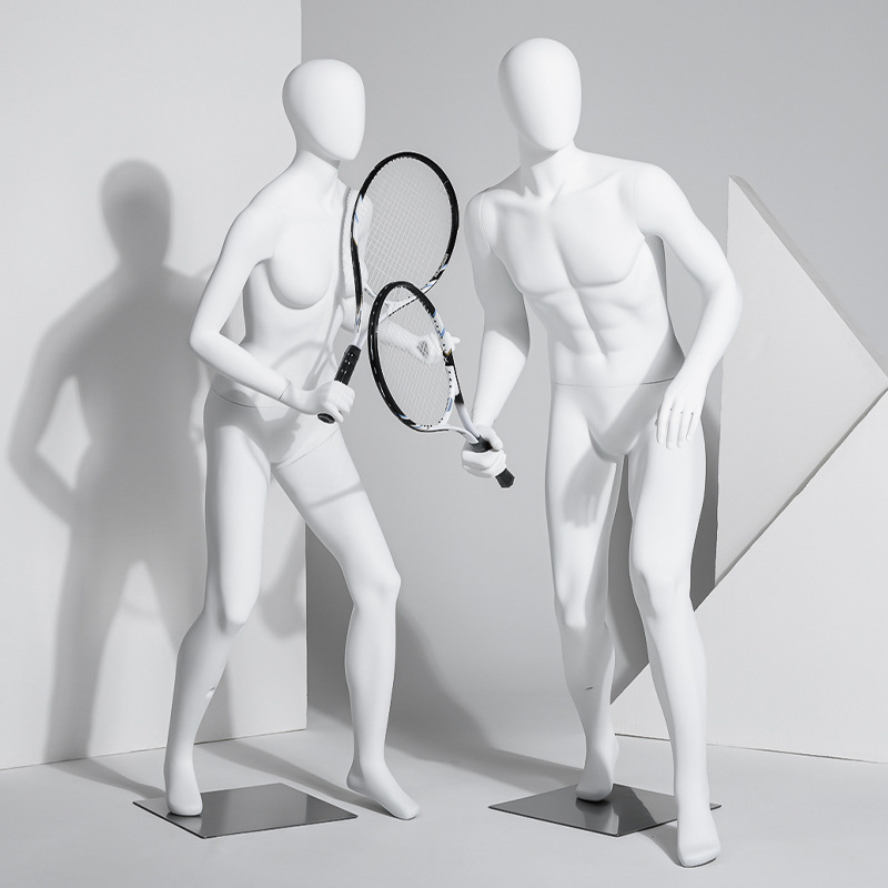 Clothing Store Sports Mold Golf Tennis Men's and Women's Model Display Stand Window Props Badminton Full Body Dummy Table