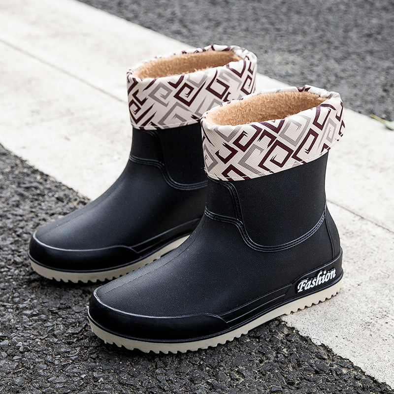 Botas de lluvia de mujer zapatos de lluvia de mujer 2023 nuevas botas de lluvia de barril alto para mujeres comercio exterior de Corea del Sur al por mayor transfronterizo
