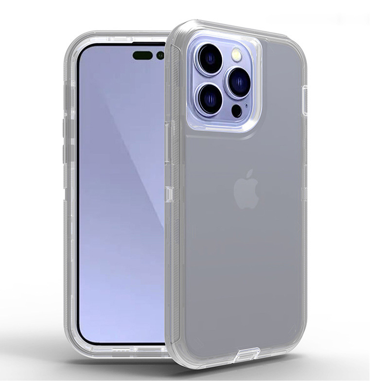 IPhone 16 14 13 12 11 15 promax携帯ケース3 in 1透明転倒防止Plusを適用|undefined