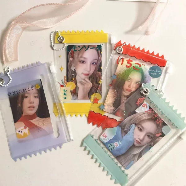Wholesale supply of Japanese beverage candy bag card holder photo card pendant card holder 3 inch small card storage