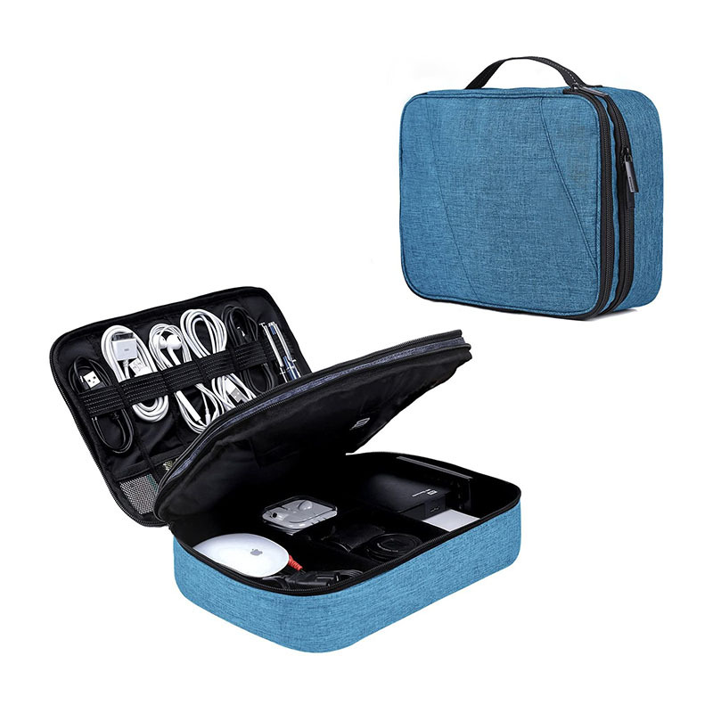 Factory wholesale cross-border travel work tablet power bank storage bag water-proof U disk data cable storage bag