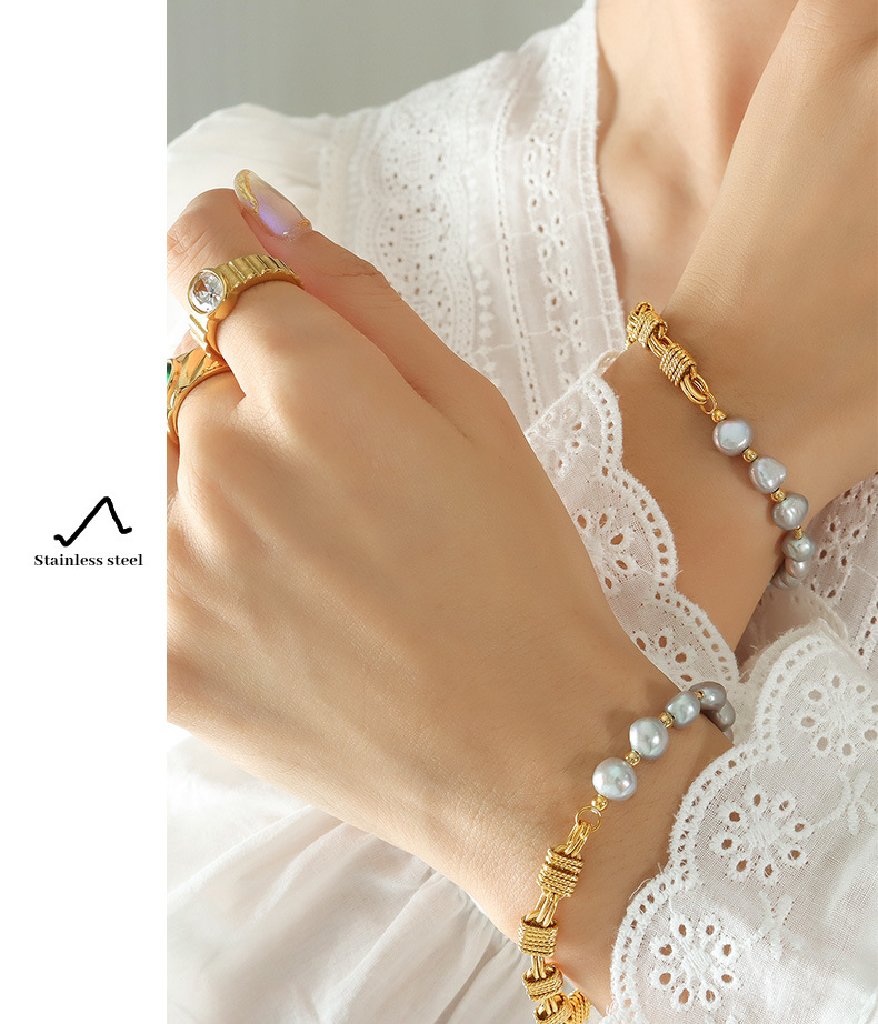 Fashion Geometric Brass Plating Bracelets 1 Piece