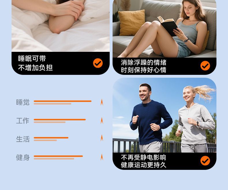 Cross-border safe payment, anti-static device, anti-static wristband, eliminates static electricity, releases negative ions, and neutralizes static charge