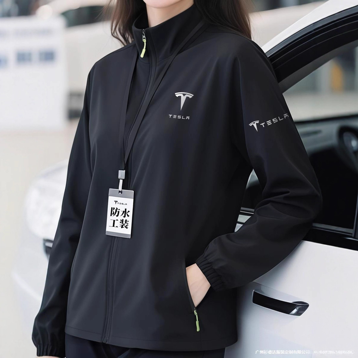 Jacket Workwear Customized Auto Repair 4S Shop Corporate Group Employee Autumn and Winter Waterproof Workwear Jacket with Printed Logo