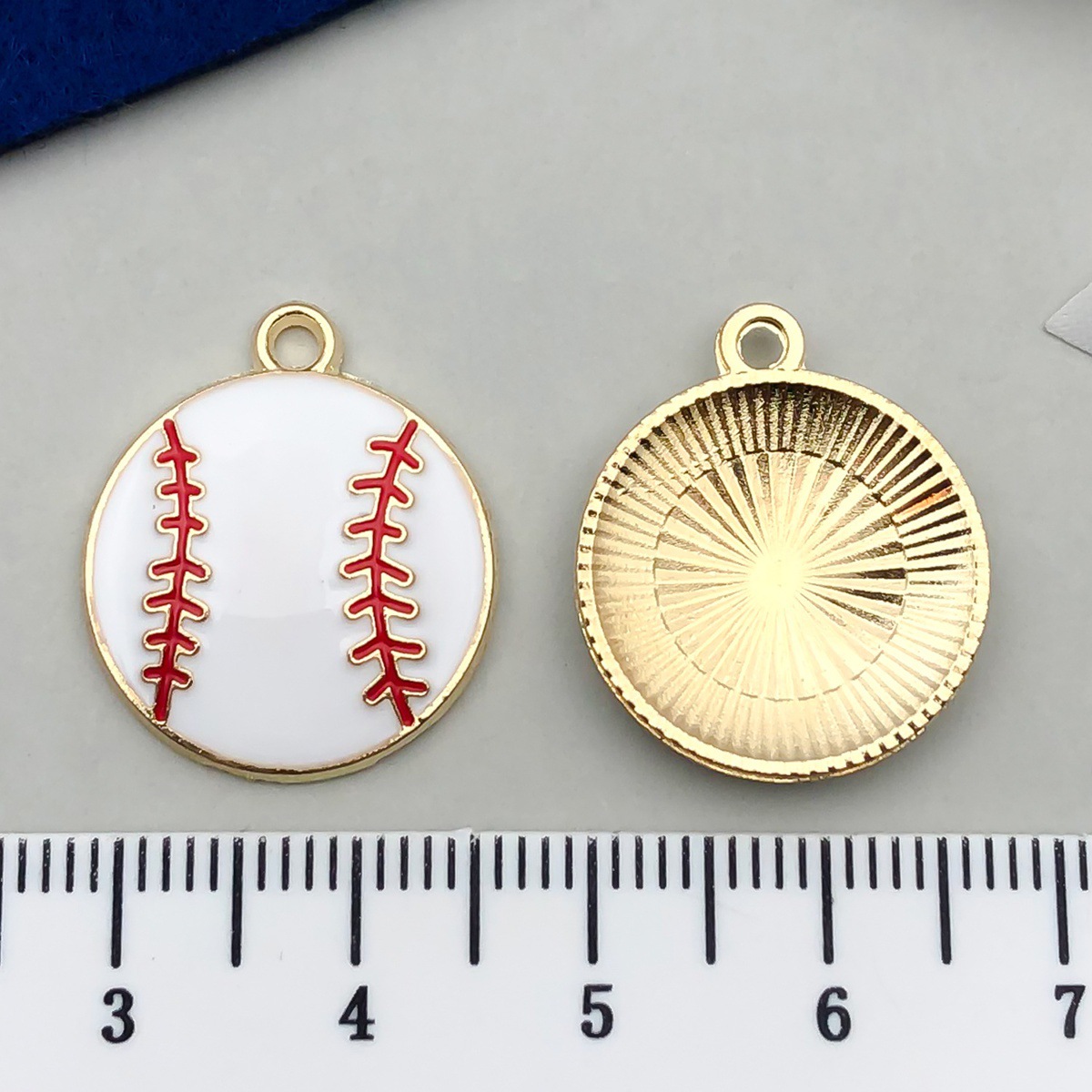 White, small, softball, 21x, 18mm