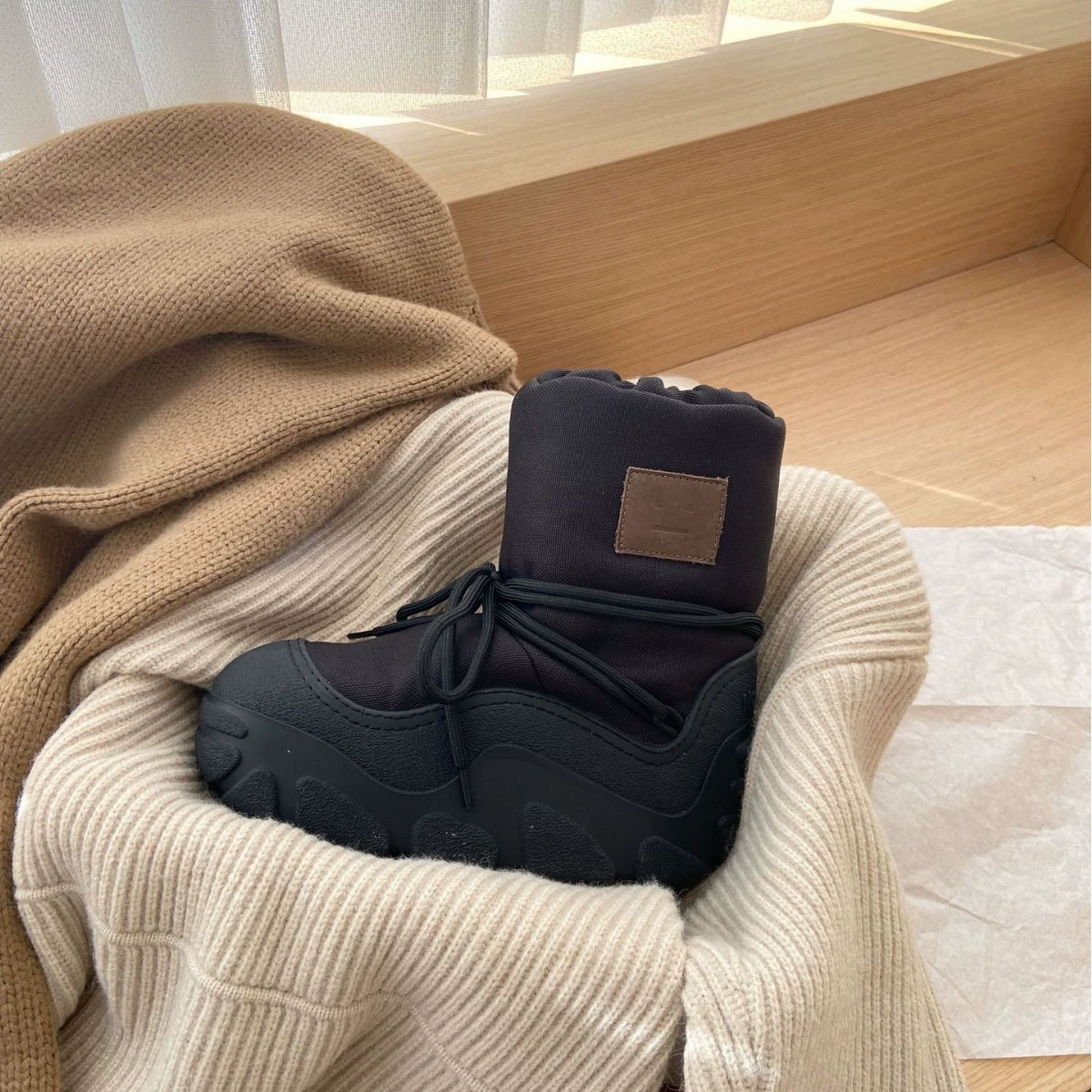 Keep warm non-slip wear-resistant winter low boots