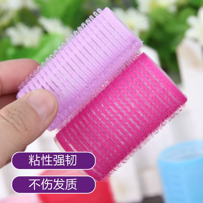 Fringe curling rod hair treatment dye color stick self-adhesive salon dyeing tool color random
