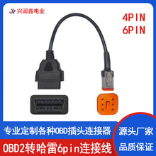 OBD2�B�Ӿ��m��춹��״��SɭĦ��܇�D�Ӿ�4PIN+6PINһ�϶�4�6�