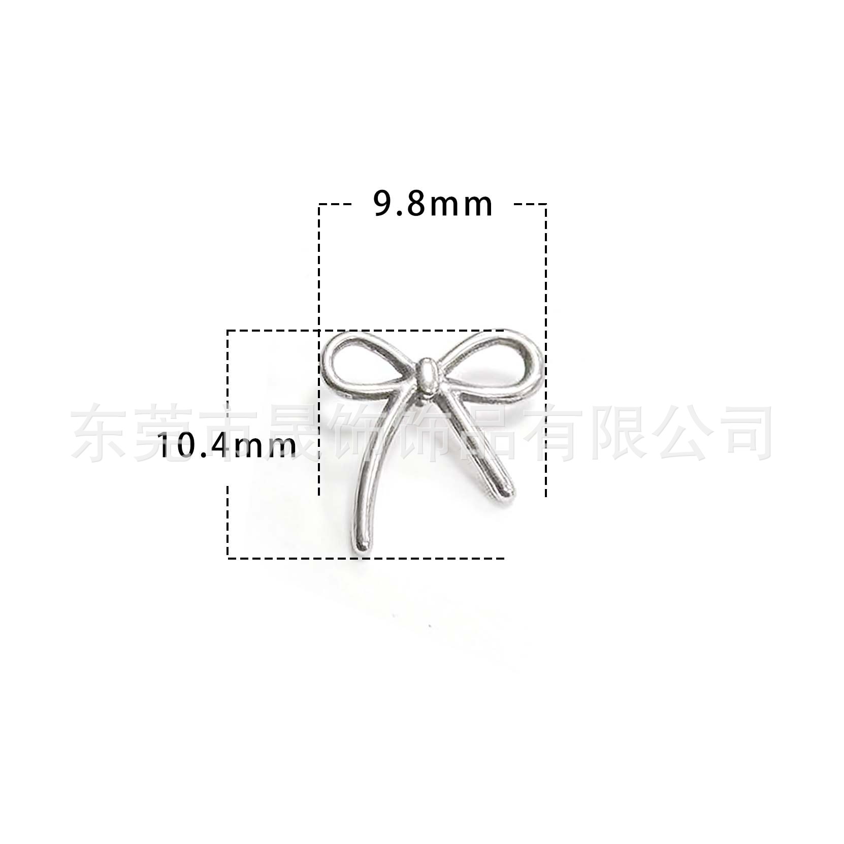 F136 Titanium Alloy Butterfly 结 Ear Stud G23 Titanium Internal Thread Labret Stud 人体 Piercing Jewelry Helix Cartilage Stud