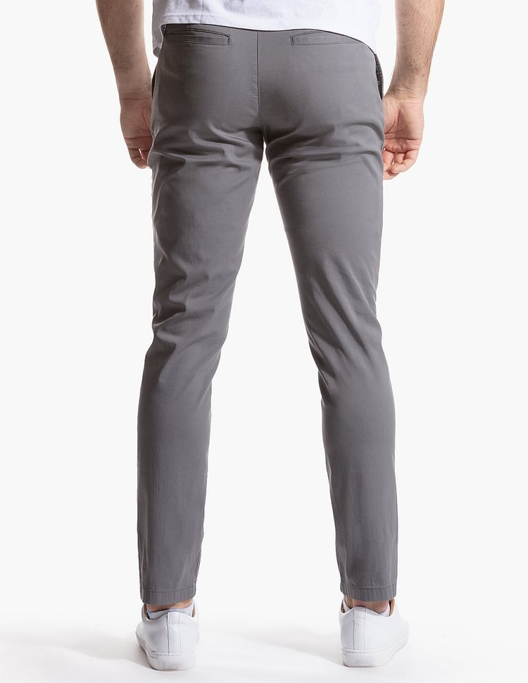 Nouveau décontracté pour hommes, pantalon d'affaires pour hommes de style automne, pantalon long en coton pur à haute élasticité en sergé tube droit_voghion.com
