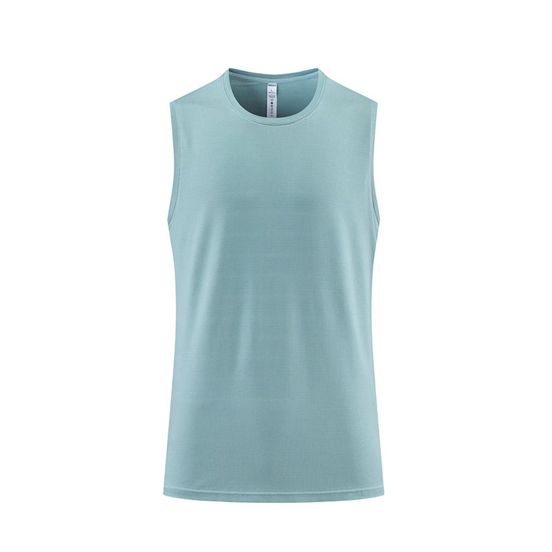 Chaleco deportivo transfronterizo verano para hombre suelto talla grande sin mangas ropa de fitness sudor violento baloncesto chaleco de secado rápido