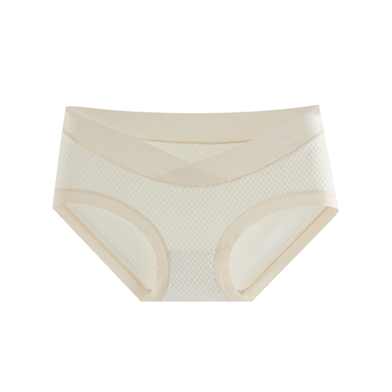 Ropa interior de las mujeres embarazadas algodón antibacteriano inferior entrepierna delgada cintura baja vientre soporte ropa interior sin costuras para el embarazo temprano, medio y tardío