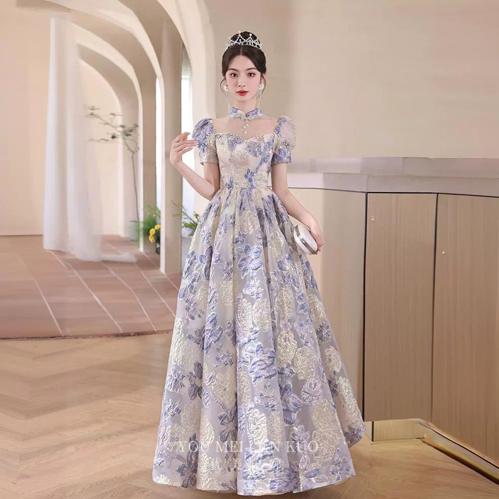High-End Evening Dress 2025 New Banquet Elegant Host Accessible Luxury Niche Classy Elegant Host Female