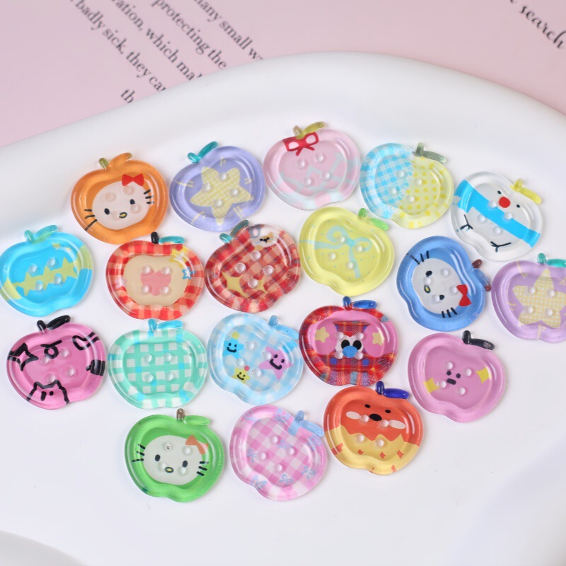 New Plaid Button Apple Dopamine DIY Accessories Phone Case Cream Glue Patch Shoe Flower Shoe Buckle Accessories New Plaid Button Apple Dopamine DIY Accessories Phone Case Cream Glue Patch Shoe Flower Shoe Buckle Accessories