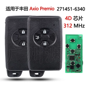 Toyota Axio Premio üçün 2/3 düyməli smart açar 271451-6340 4D Chip 312Mhz