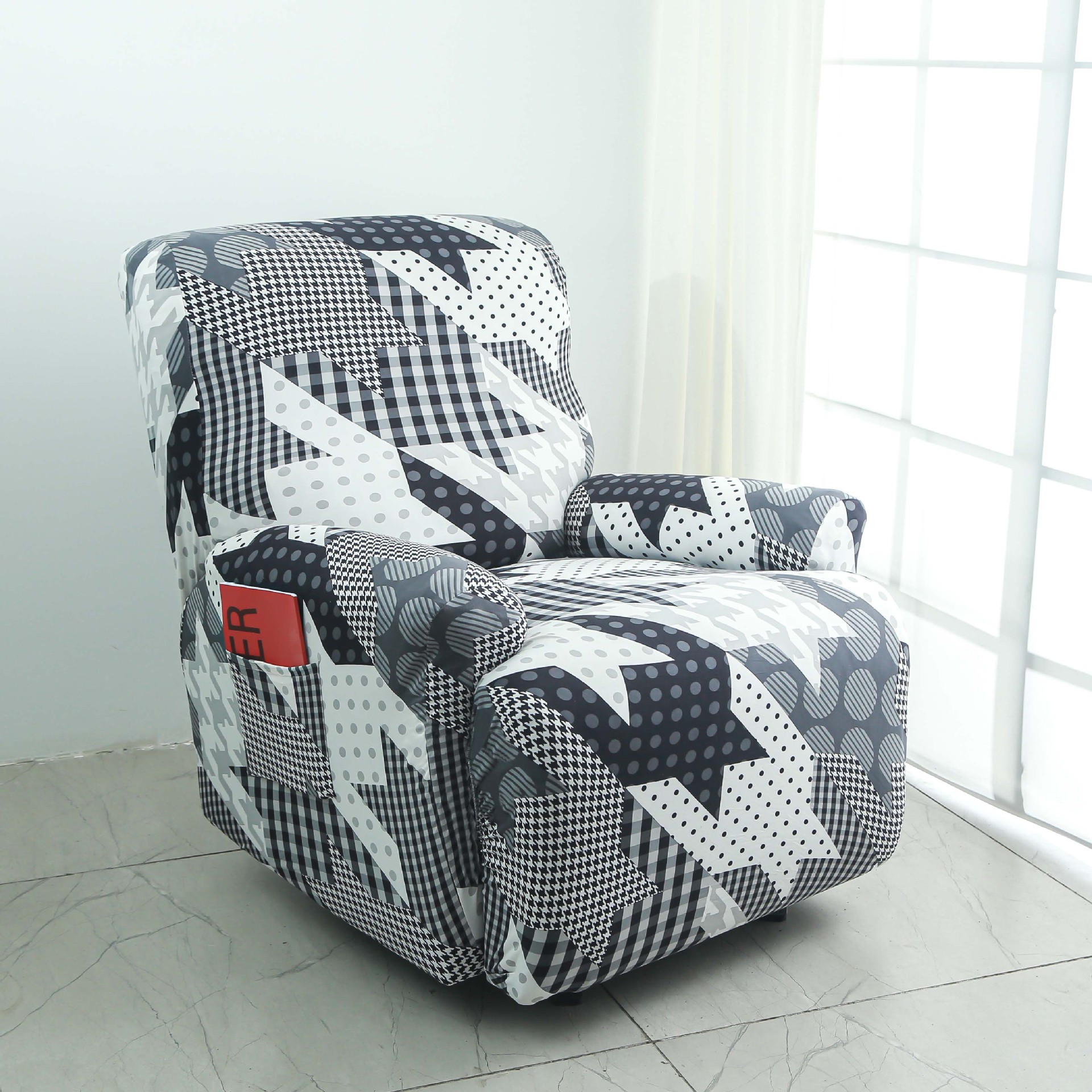 Housse de canapé extensible romantique antidérapante lavable_voghion.com
