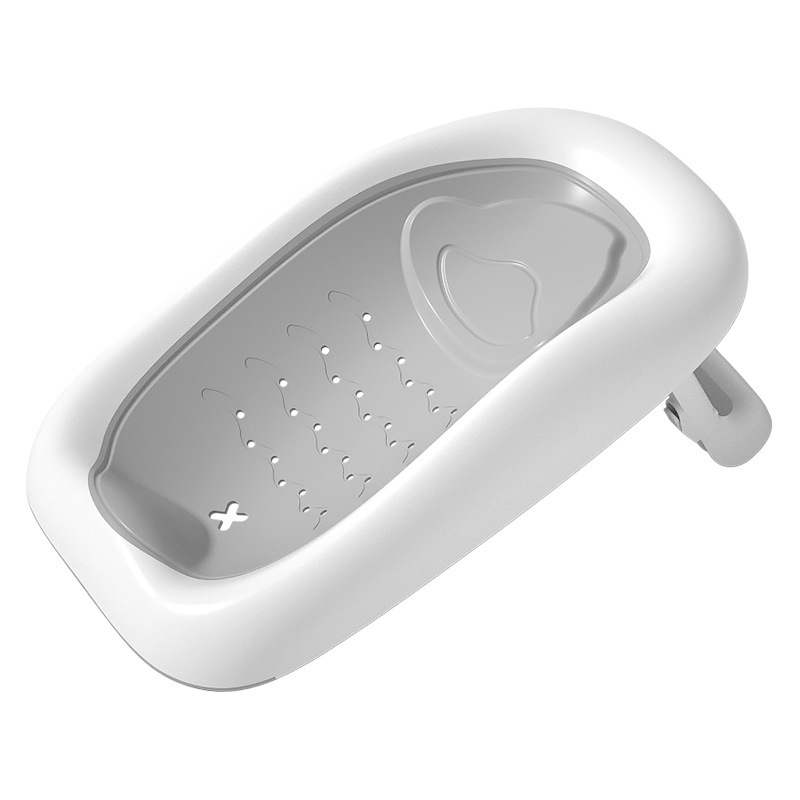 Baños infantiles artefactos para sentarse y acostarse bañera infantil universal estampado bañera cama de baño de malla de baño artículos recién nacidos rack de baño