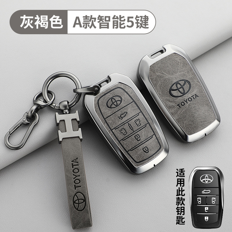 토요타 A타입 5버튼 회갈색 + H 가죽 스트랩 + 말굽 버클