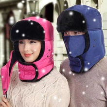 帽子男冬天保暖神器女秋冬雷锋帽骑车防寒防风男士电动车加绒棉帽