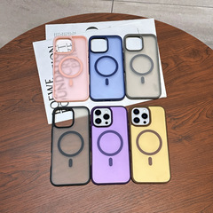 个性简约磨砂壳磁吸适用iPhone16pro max手机壳苹果17亲肤壳14/15