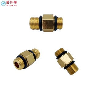 高压洗车水枪泡沫壶转接头铝合金M14转1/4对丝PA壶快插活接配件