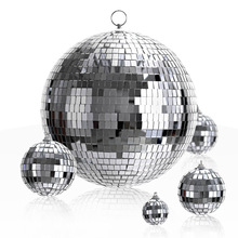 迪斯科球镜面反光反射球酒吧舞台玻璃球KTV迪厅镭射disco装饰银球