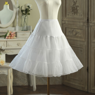 Skirt lolita Daily lolita Boneless Glass Soft Yarn Skirt Skirt Length Adjustable 60cm All-match