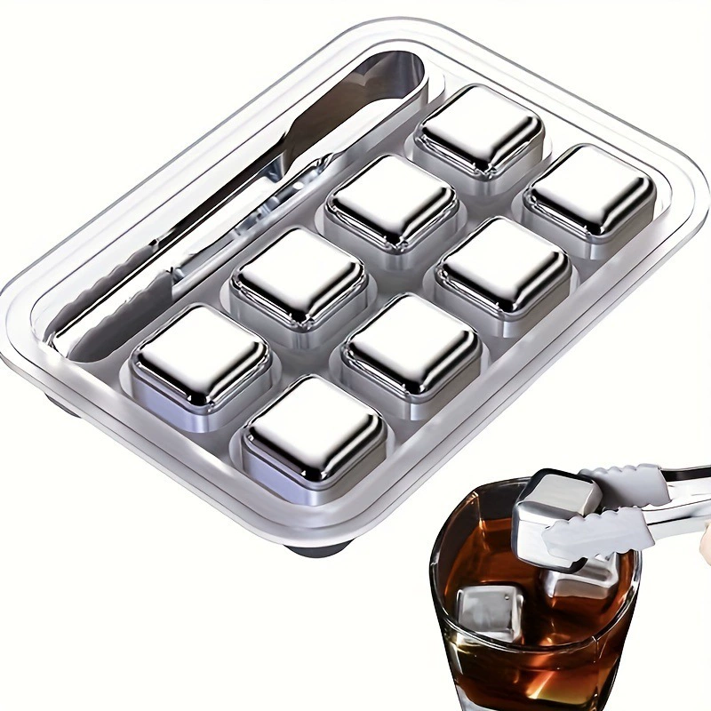 Кубики льда из нержавеющей стали для виски, оптом, Cola
