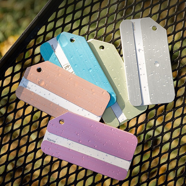Cross-border hot new fashion simple style travel anti-lost information aluminum alloy luggage tag Cross-border hot new fashion simple style travel anti-lost information aluminum alloy luggage tag