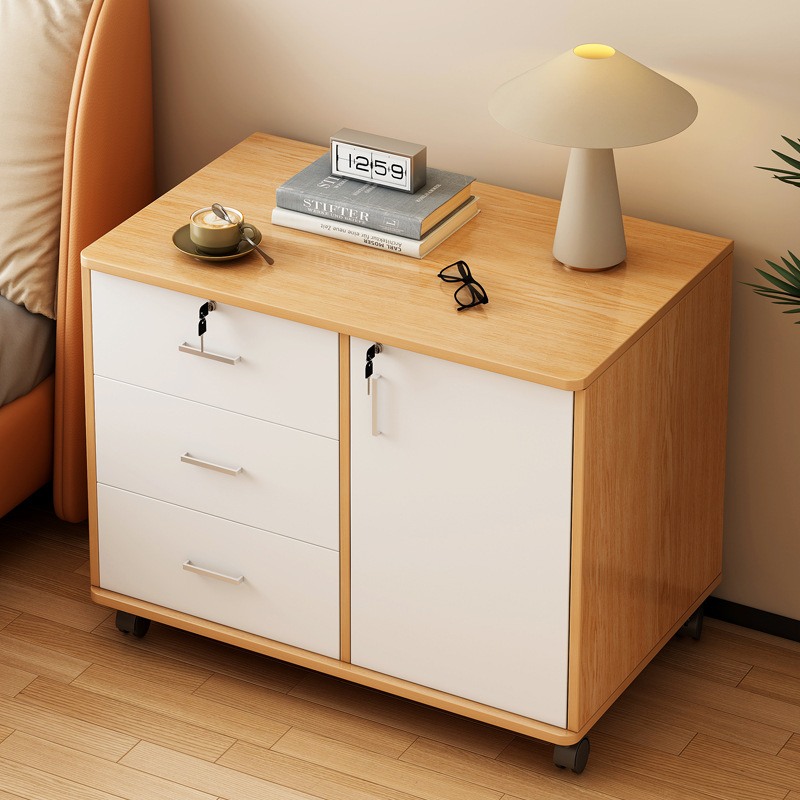 Debajo del escritorio Gabinete DE LA OFICINA Armario de madera Gabinete lateral con cerradura Gabinete de la impresora Gabinete del cajón Gabinete bajo