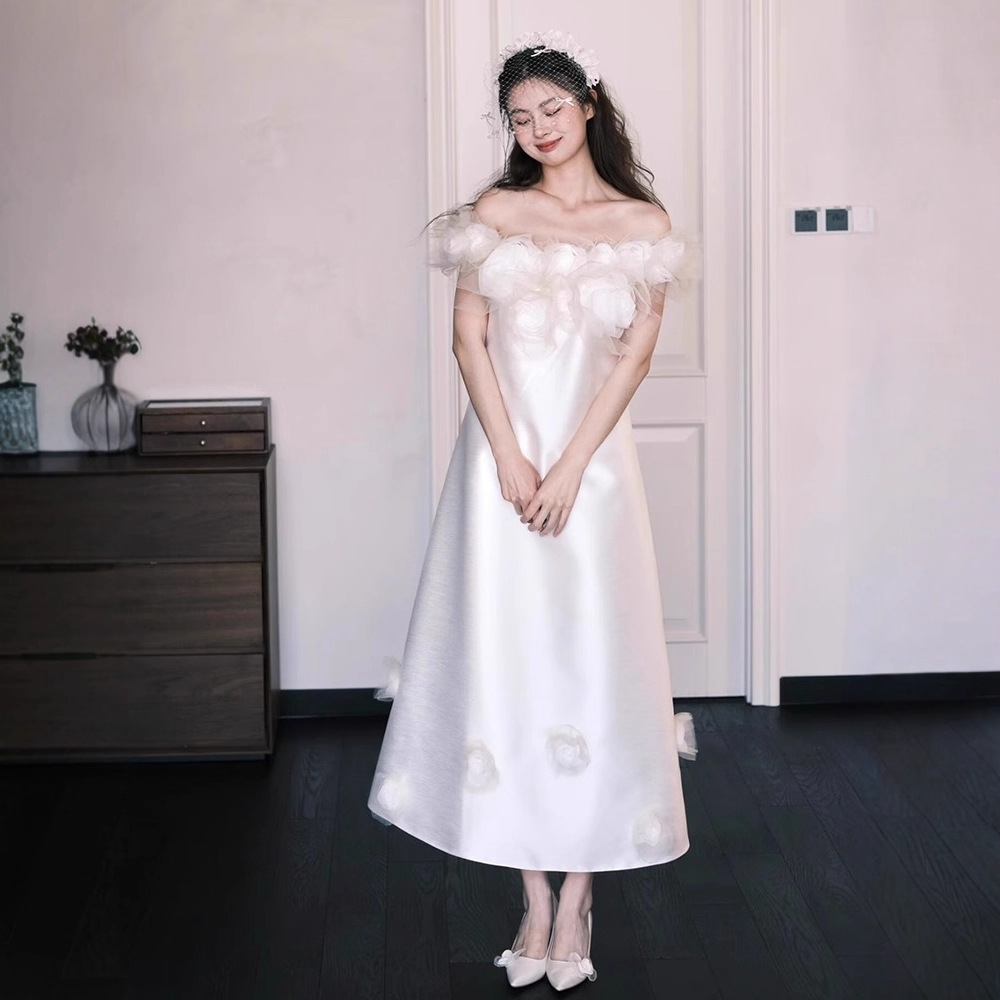 White wedding dress