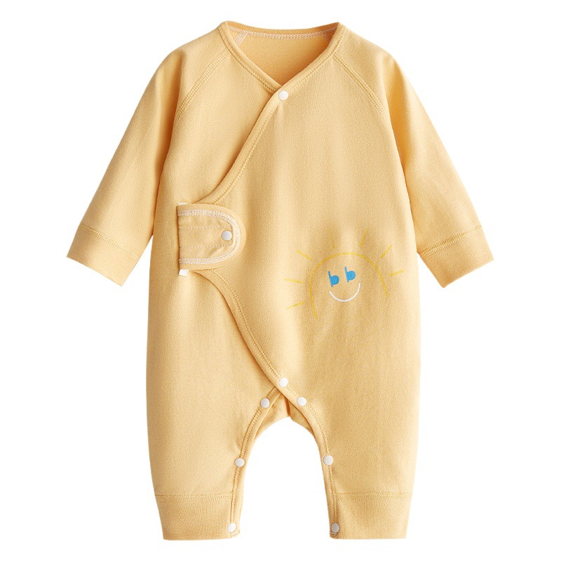 Ropa de bebé recién nacido primavera y otoño verano traje monje fino pijamas mameluco niños y niñas bebé mono image 1