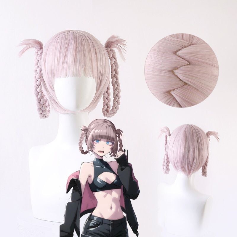 Song of the Night Seven Grass Camelina cosplay Wig Seven Grass Mustard Vampire Maid Dress Braided Fake Hair