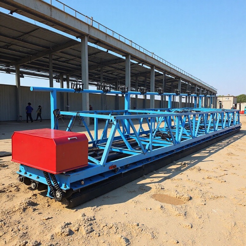 桥梁电动三轴摊铺机 219型9.5米滚轴摊铺机 混凝土道路整平机