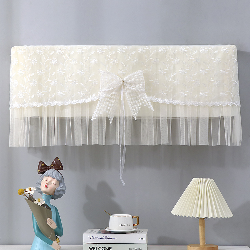新品 2馬力 吊り下げエアコンカバー エアコンカバー 防塵カバー 開閉時フロントカーテンなし 刺繍入り 中国風 シンプルモダン|undefined