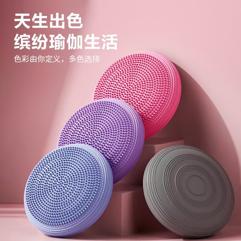 Inflatable soft heel for yoga for training