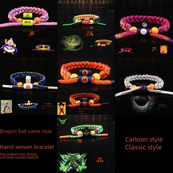 Cross-border animation surrounding Dragon Ball Dragon Couple Woven Bracelet Student Advanced Sense Cute Bracelet Wholesale