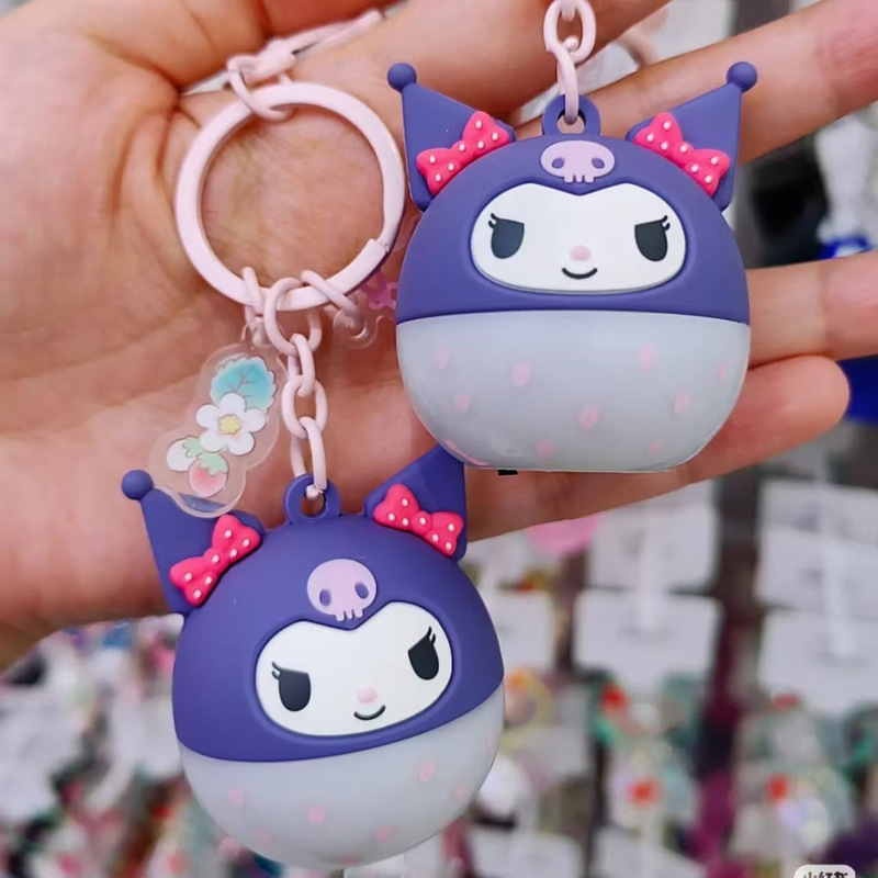 Sanrio Strawberry Season Series Led Luminous Pendant Miniso Coolomi Melody Cinnamon Dog