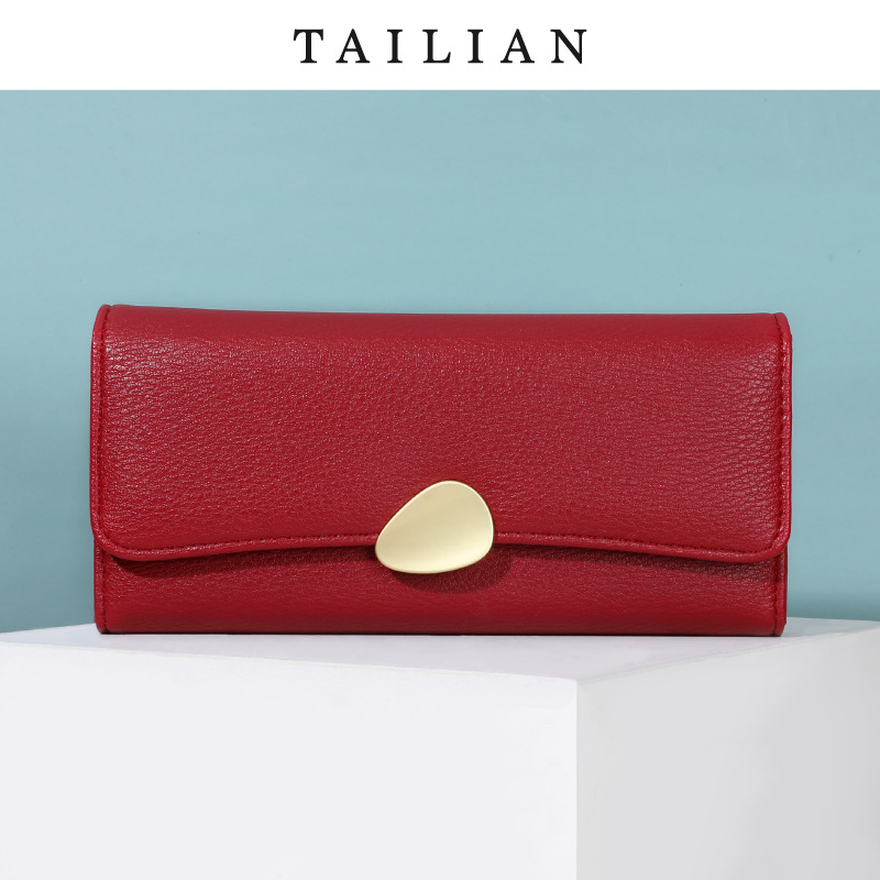 Tailian women's wallet 2021 lychee patte...